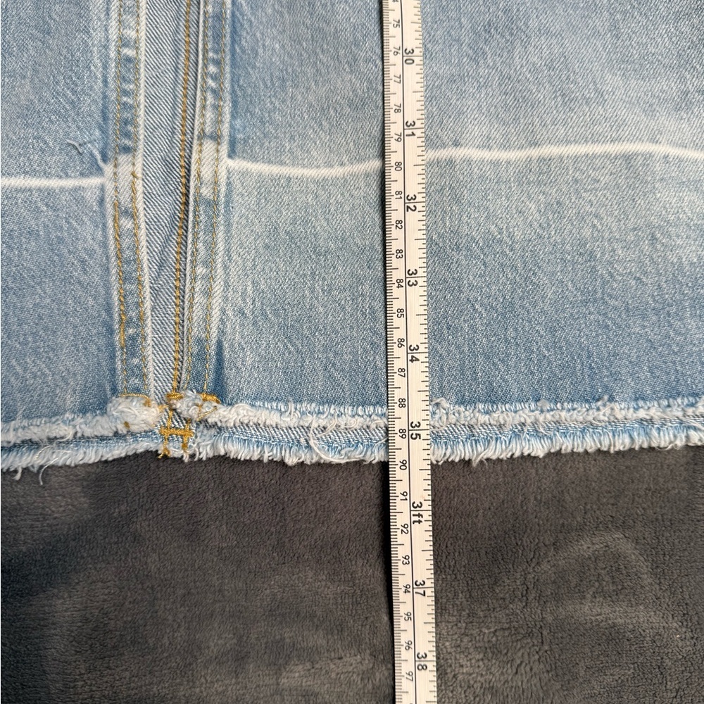 Habitual Light Blue Denim maxi skirt with front slit - Picture 3 of 8